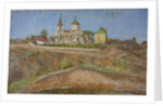 Tarkhany. View of the Church of the Archangel Michael, 1938 by Meer Michailovich Gokhstein