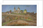 Tarkhany. View of the Church of the Archangel Michael, 1938 by Meer Michailovich Gokhstein