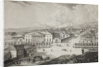 View of the hotel and the center of Pyatigorsk, Mid of the 19th century by Karl Petrovich Beggrov