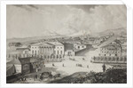 View of the hotel and the center of Pyatigorsk, Mid of the 19th century by Karl Petrovich Beggrov