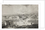 View of the hotel and the center of Pyatigorsk, Mid of the 19th century by Karl Petrovich Beggrov