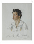 Portrait of the Decembrist Sergey Krivtsov, 1828 by Nikolai Alexandrovich Bestuzhev