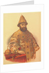 Portrait of the Tsar Michail I Fyodorovich of Russia, 1860s by Pyotr Fyodorovich Borel