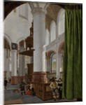 Interior of the Oude Kerk in Delft, 1654 by Gerard Houckgeest