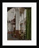 Interior of the Oude Kerk in Delft, 1654 by Gerard Houckgeest