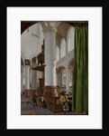 Interior of the Oude Kerk in Delft, 1654 by Gerard Houckgeest