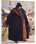 Merchant in a fur coat, 1920 by Boris Michaylovich Kustodiev