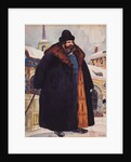Merchant in a fur coat, 1920 by Boris Michaylovich Kustodiev
