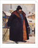 Merchant in a fur coat, 1920 by Boris Michaylovich Kustodiev