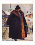 Merchant in a fur coat, 1920 by Boris Michaylovich Kustodiev
