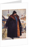 Merchant in a fur coat, 1920 by Boris Michaylovich Kustodiev