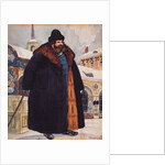 Merchant in a fur coat, 1920 by Boris Michaylovich Kustodiev
