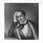 Portrait of the poet Yevgeny Abramovich Baratynsky, 1830s by Ferdinand Chevalier