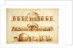 Reconstruction project of the Baths of Agrippa, Rome, c. 1550 by Andrea Palladio