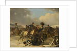 Cossacks pursued retreating French soldiers, 1812, 1827 by Auguste-Joseph Desarnod