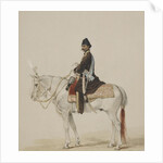 Equestrian Portrait of Naser al-Din Shah Qajar, 1873 by Mihály Zichy