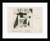Stage design for the opera Victory over the sun by A. Kruchenykh, 1913 by Kasimir Severinovich Malevich