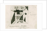Stage design for the opera Victory over the sun by A. Kruchenykh, 1913 by Kasimir Severinovich Malevich