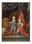 Portrait of Grand Dukes Alexander Pavlovich and Constantine Pavlovich as children, 1790 by Anonymous