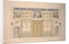 Design for the Lyons Hall (Yellow Drawing-Room) in the Great Palace of Tsarskoye Selo, Early 1780s by Charles Cameron