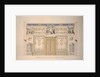 Design for the Lyons Hall (Yellow Drawing-Room) in the Great Palace of Tsarskoye Selo, Early 1780s by Charles Cameron