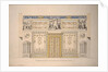 Design for the Lyons Hall (Yellow Drawing-Room) in the Great Palace of Tsarskoye Selo, Early 1780s by Charles Cameron