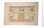 Design for the Lyons Hall (Yellow Drawing-Room) in the Great Palace of Tsarskoye Selo, Early 1780s by Charles Cameron