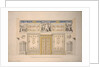 Design for the Lyons Hall (Yellow Drawing-Room) in the Great Palace of Tsarskoye Selo, Early 1780s by Charles Cameron