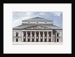 Facade of the Saint Petersburg Imperial Bolshoi Kamenny Theatre, 1802 by Jean François Thomas de Thomon