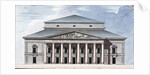 Facade of the Saint Petersburg Imperial Bolshoi Kamenny Theatre, 1802 by Jean François Thomas de Thomon