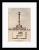 Design of the column commemorating centennial of the Battle of Poltava, 1805 by Jean François Thomas de Thomon