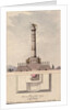 Design of the column commemorating centennial of the Battle of Poltava, 1805 by Jean François Thomas de Thomon