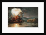 Fireworks at Kaniow in honor of Catherine II in 1787, 1787 by Jan Bogumil Plersch