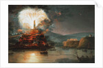 Fireworks at Kaniow in honor of Catherine II in 1787, 1787 by Jan Bogumil Plersch