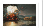 Fireworks at Kaniow in honor of Catherine II in 1787, 1787 by Jan Bogumil Plersch