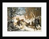 The Tsarevich Alexander Nikolaevich on a Bear hunt on the Outskirts a Moscow, 1843 by Otto Grashof