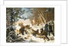 The Tsarevich Alexander Nikolaevich on a Bear hunt on the Outskirts a Moscow, 1843 by Otto Grashof