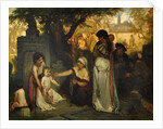 The Old Jewish Cemetery in Prague, 1857 by Jaroslav Cermak
