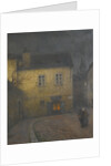 A street corner in Prague, c. 1900 by Jakub Schikaneder