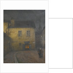 A street corner in Prague, c. 1900 by Jakub Schikaneder