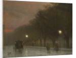 Prague at dusk, c. 1910 by Jakub Schikaneder