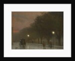 Prague at dusk, c. 1910 by Jakub Schikaneder