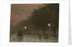 Prague at dusk, c. 1910 by Jakub Schikaneder
