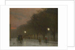 Prague at dusk, c. 1910 by Jakub Schikaneder