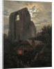 Ruins of the Eldena Monastery with cottage near Greifswald in Moonlight, 1820 by Carl Gustav Carus
