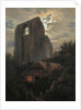 Ruins of the Eldena Monastery with cottage near Greifswald in Moonlight, 1820 by Carl Gustav Carus