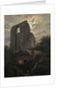 Ruins of the Eldena Monastery with cottage near Greifswald in Moonlight, 1820 by Carl Gustav Carus