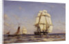 Russian Frigate Mercury, 1879 by Alexander Karlovich Beggrov