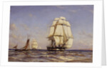 Russian Frigate Mercury, 1879 by Alexander Karlovich Beggrov