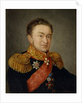 Portrait of the Pavel Nikolayevich Choglokov, 1820s by S. Komenko